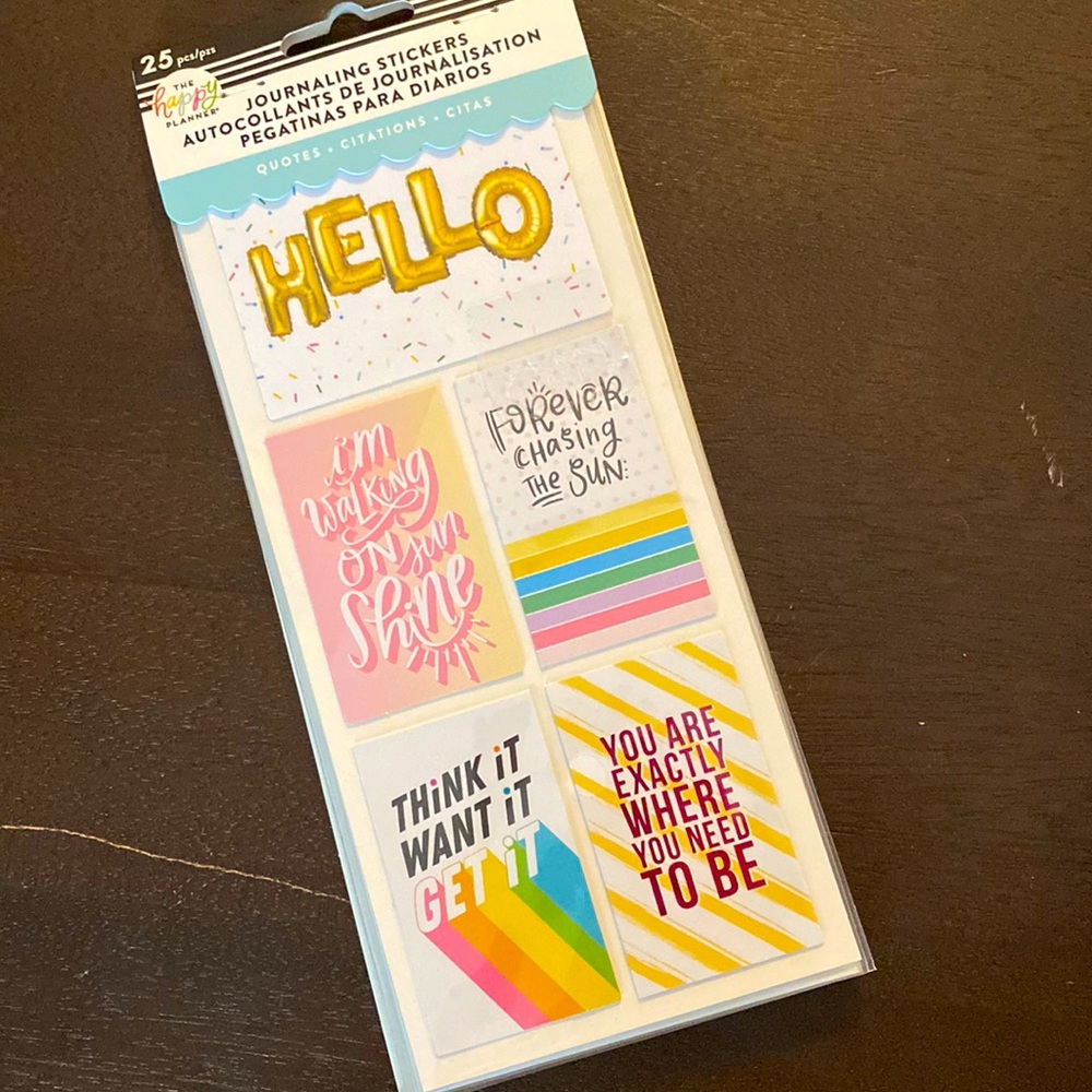 JOURNALING STICKERS HAPPY PLANNER